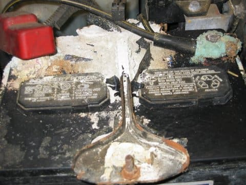 Corroded Battery Cables